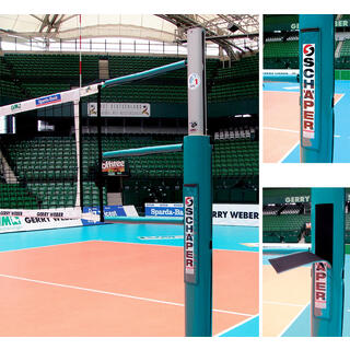 Polstring for volleyballstolper Med patentert reklameplass